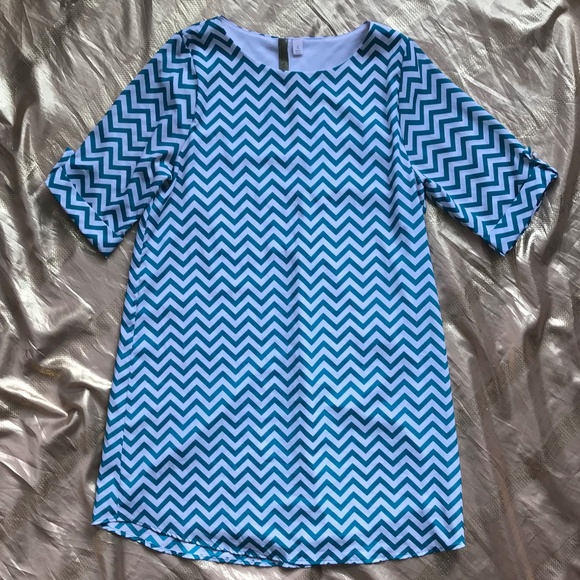 Chevron Shift Dress - Picture 1 of 3